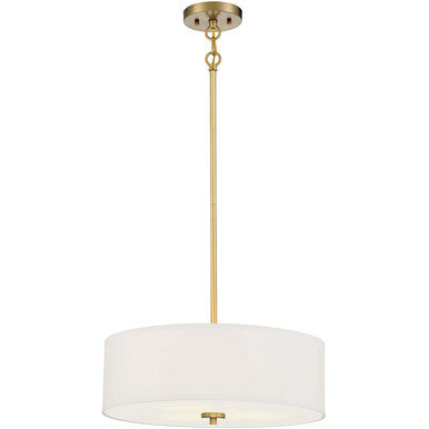 Meridian Lite Trends 3-Light Pendant in Warm Brass M70109NB