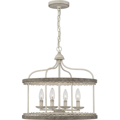 Meridian 4-Light Pendant in Silo M70110SIL