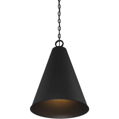 Meridian Lite Trends 1-Light Pendant in Matte Black M70112MBK