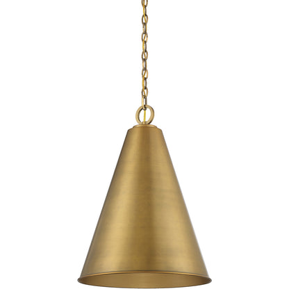 Meridian Lite Trends 1-Light Pendant in Natural Brass M70112NB