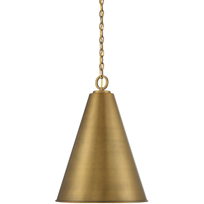 Meridian Lite Trends 1-Light Pendant in Natural Brass M70112NB