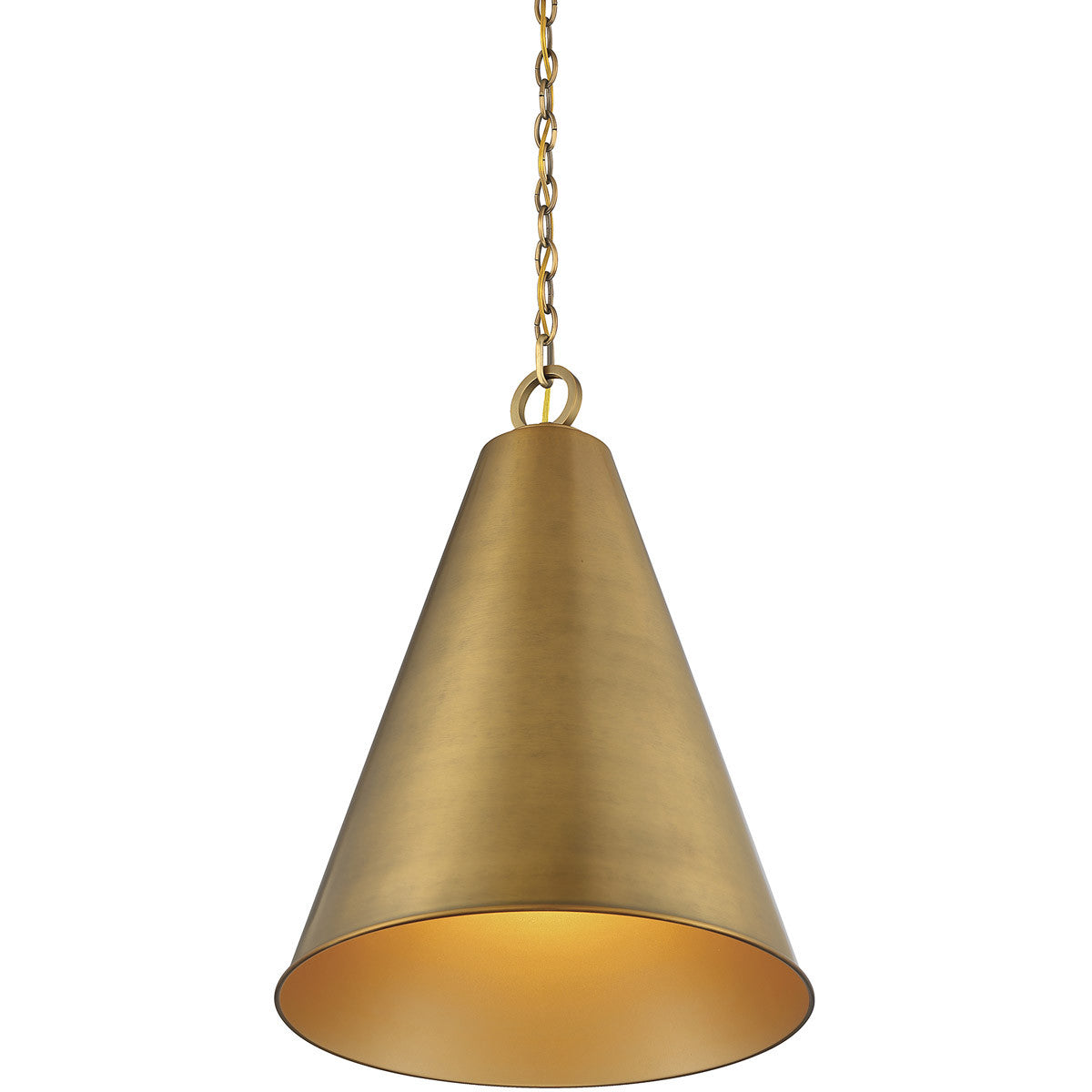 Meridian Lite Trends 1-Light Pendant in Natural Brass M70112NB