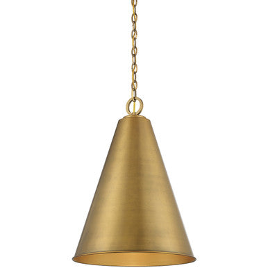 Meridian Lite Trends 1-Light Pendant in Natural Brass M70112NB