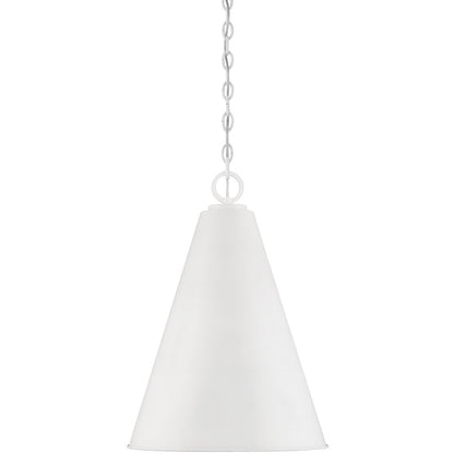 Meridian Lite Trends 1-Light Pendant in White M70112WH