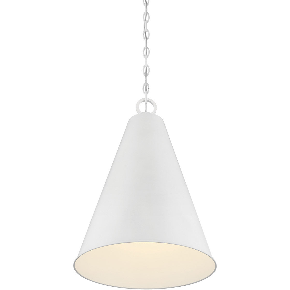 Meridian Lite Trends 1-Light Pendant in White M70112WH