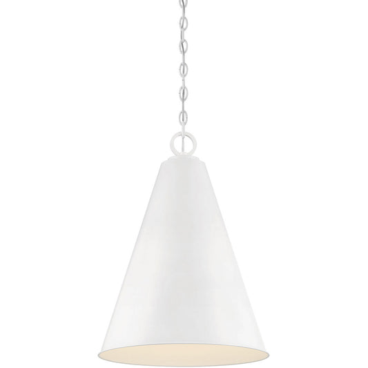 Meridian 1-Light Pendant in White M70112WH