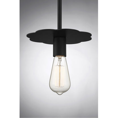 Meridian Lite Trends 1-Light Mini Pendant in Matte Black M70113MBK