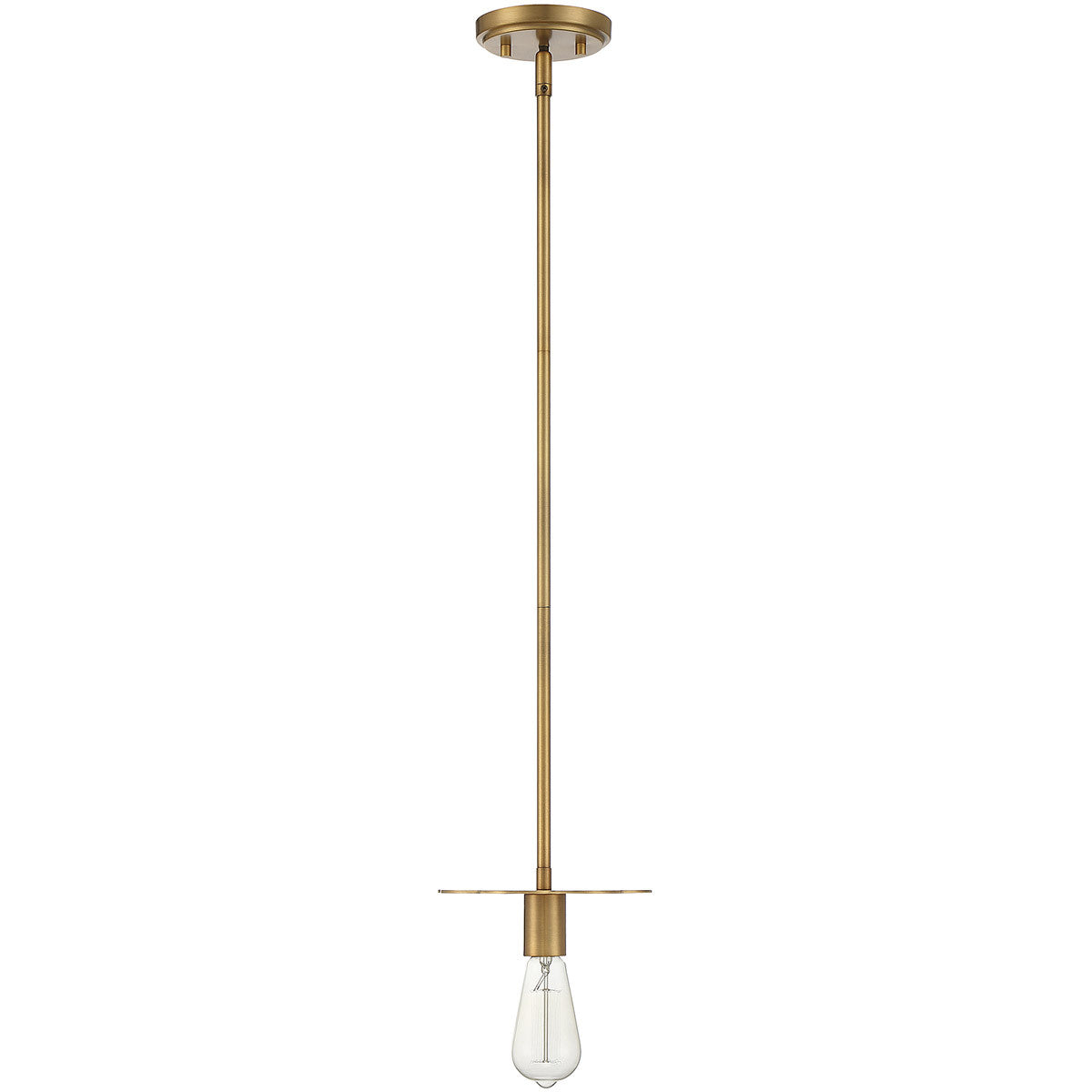 Meridian Lite Trends 1-Light Mini Pendant in Natural Brass M70113NB