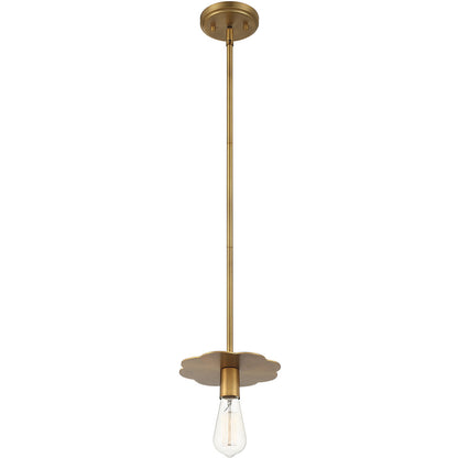 Meridian Lite Trends 1-Light Mini Pendant in Natural Brass M70113NB