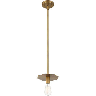 Meridian Lite Trends 1-Light Mini Pendant in Natural Brass M70113NB