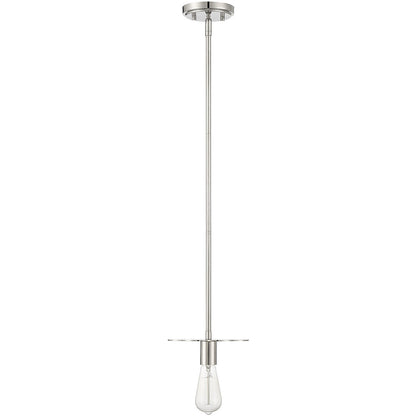 Meridian Lite Trends 1-Light Mini Pendant in Polished Nickel M70113PN