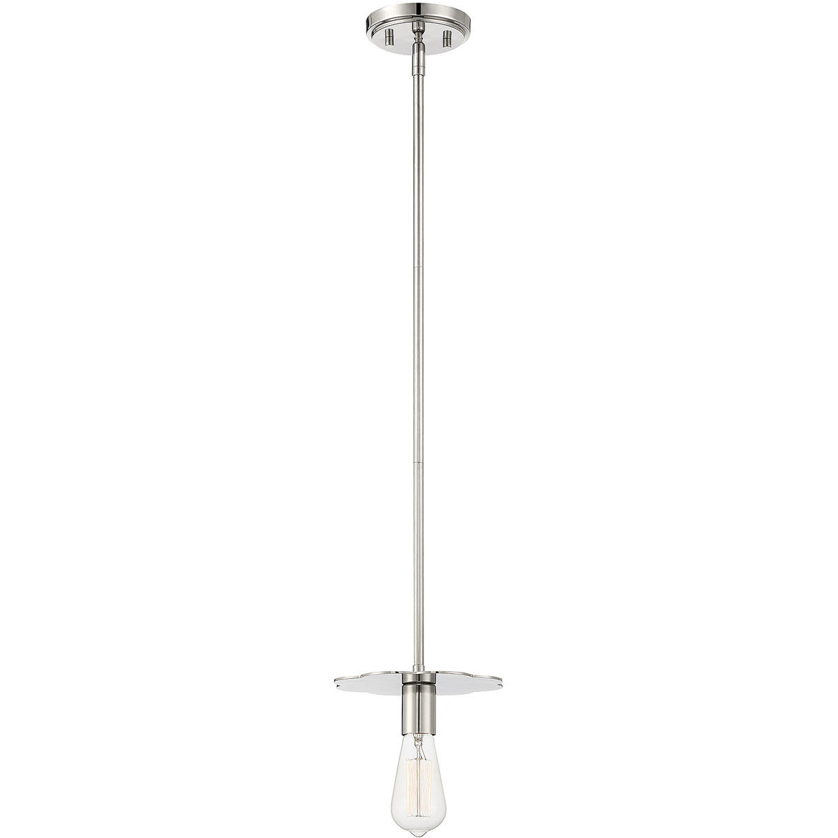 Meridian Lite Trends 1-Light Mini Pendant in Polished Nickel M70113PN