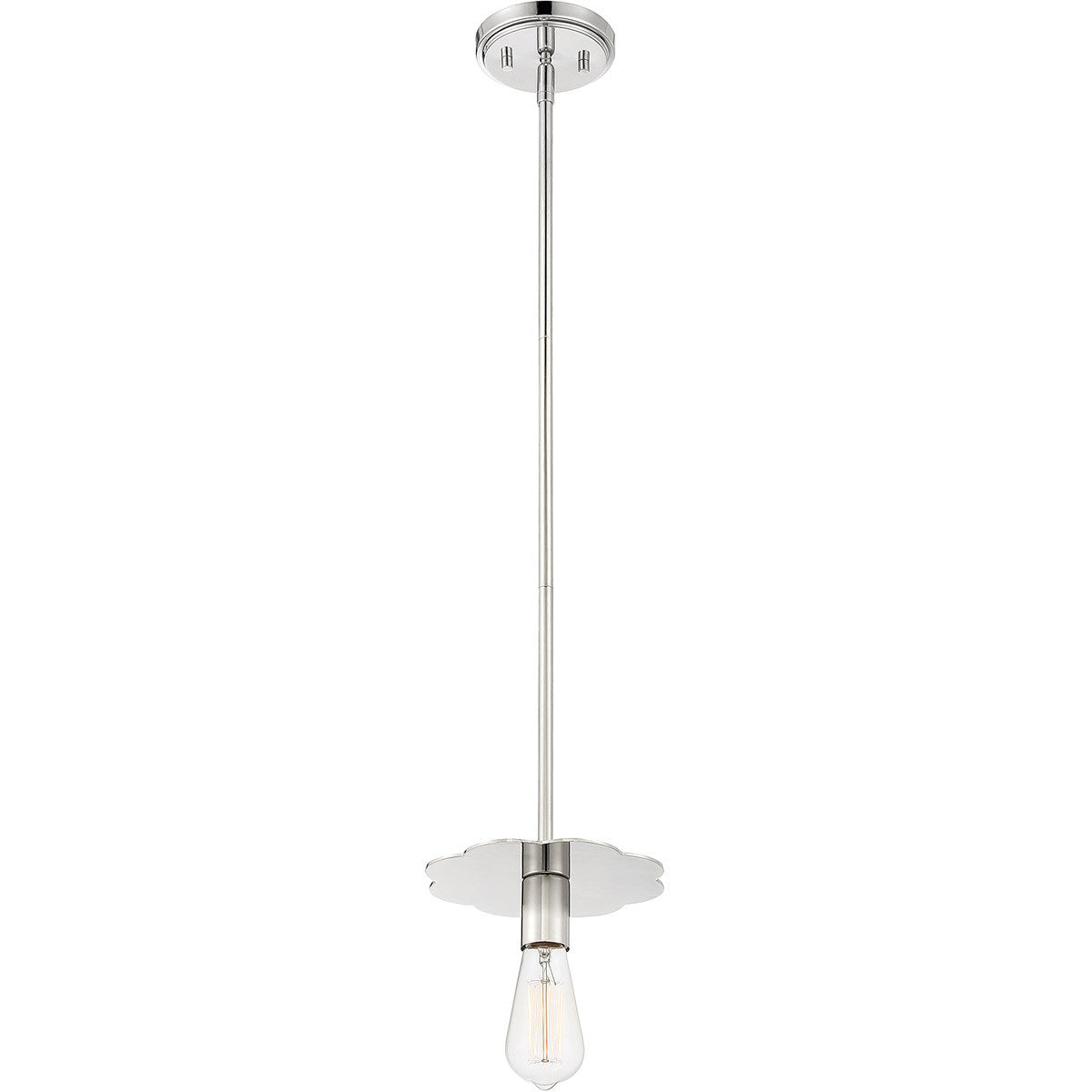 Meridian Lite Trends 1-Light Mini Pendant in Polished Nickel M70113PN