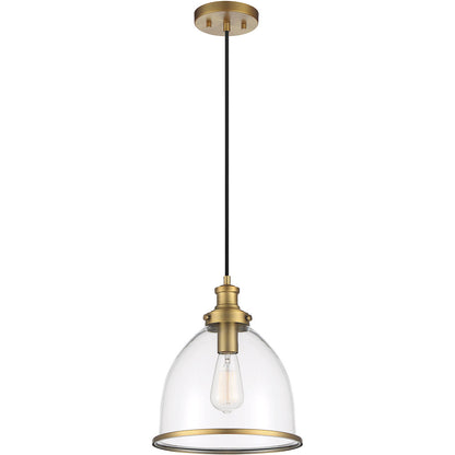 Meridian Lite Trends 1-Light Pendant in Natural Brass M70119NB