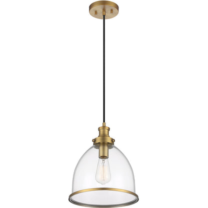 Meridian Lite Trends 1-Light Pendant in Natural Brass M70119NB