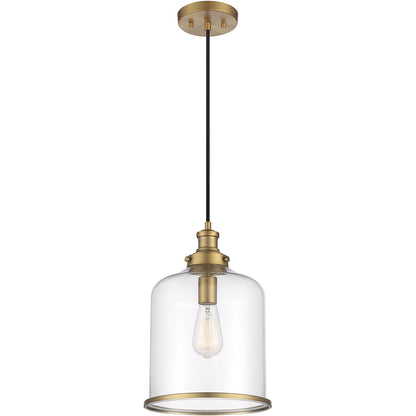 Meridian Lite Trends 1-Light Pendant in Natural Brass M70120NB