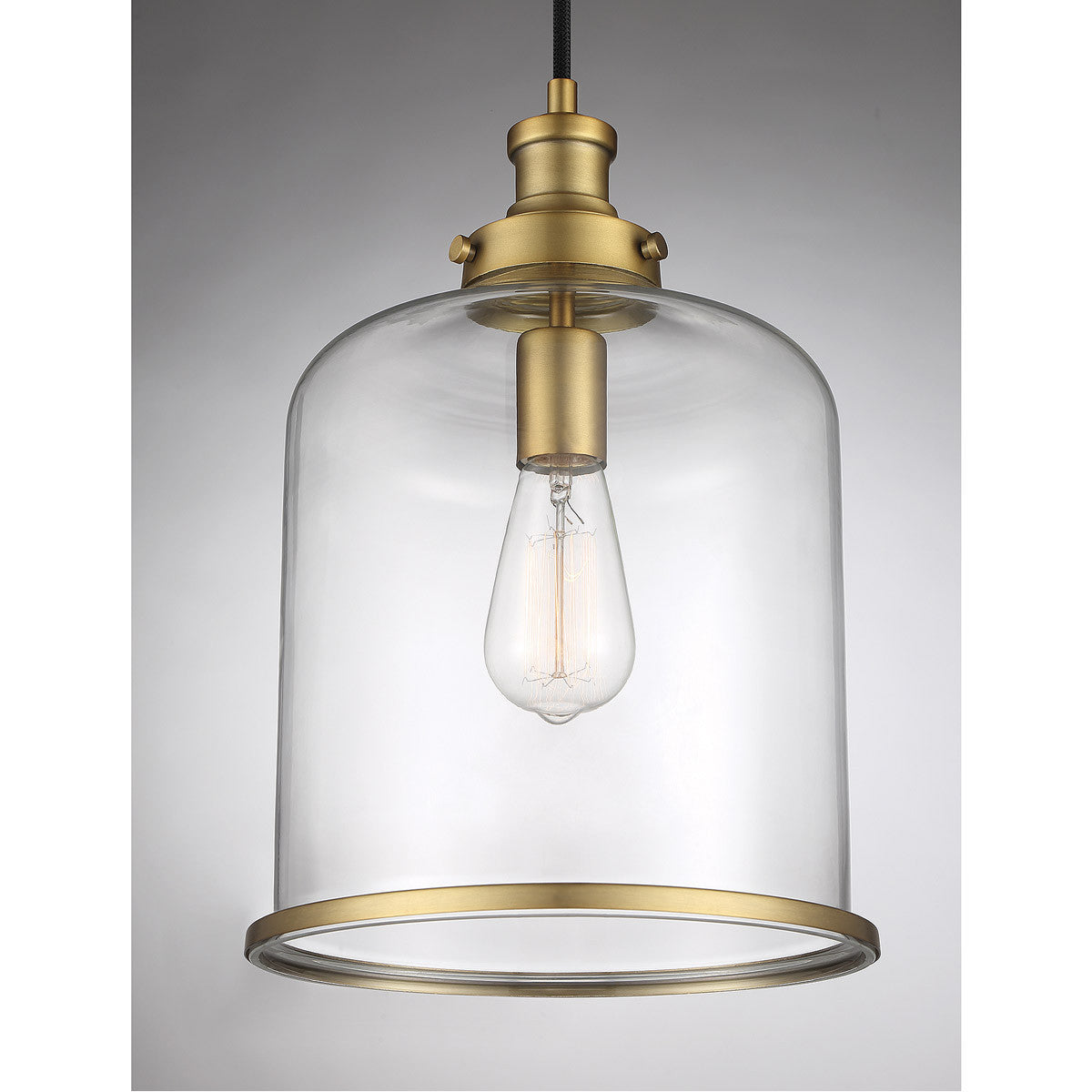 Meridian Lite Trends 1-Light Pendant in Natural Brass M70120NB