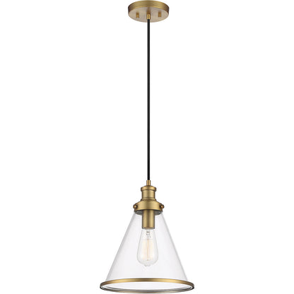 Meridian Lite Trends 1-Light Pendant in Natural Brass M70121NB