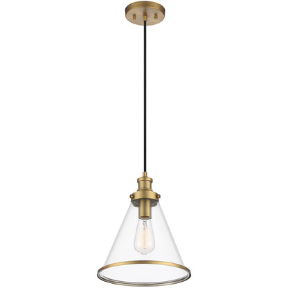 Meridian Lite Trends 1-Light Pendant in Natural Brass M70121NB