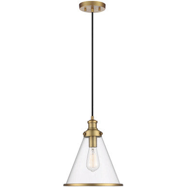 Meridian Lite Trends 1-Light Pendant in Natural Brass M70121NB