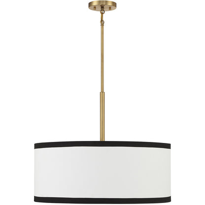 Meridian Lite Trends 5-Light Pendant in Natural Brass M7015NB