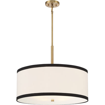 Meridian Lite Trends 5-Light Pendant in Natural Brass M7015NB