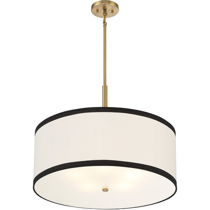 Meridian Lite Trends 5-Light Pendant in Natural Brass M7015NB