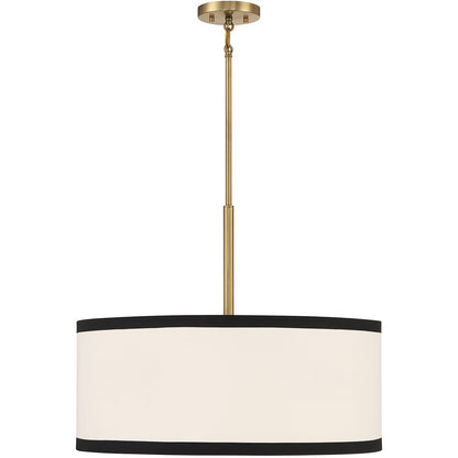 Meridian 5-Light Pendant in Natural Brass M7015NB