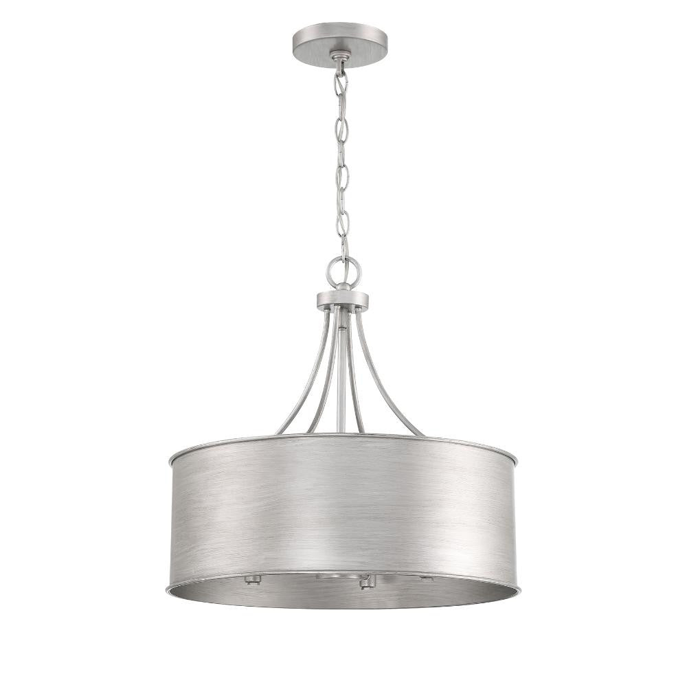 Meridian Lite Trends 4-Light Pendant in Antique Silver M7040AS