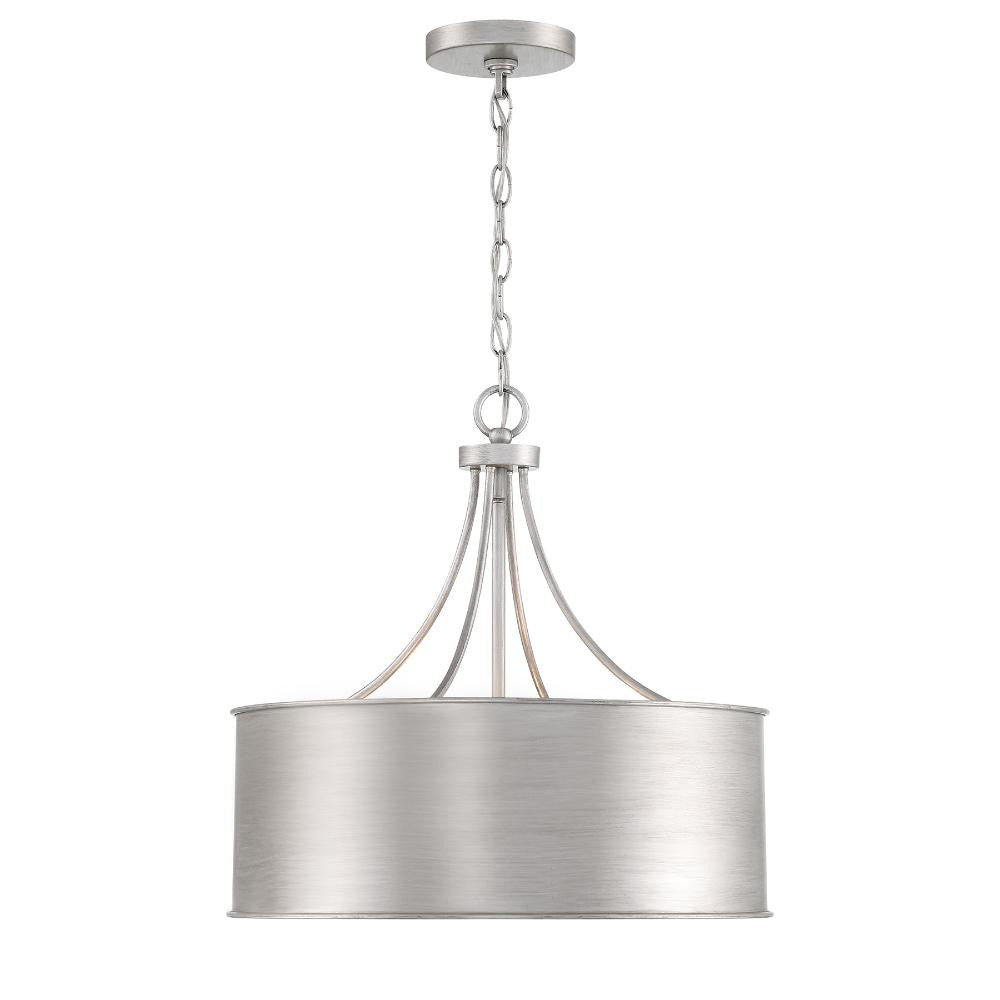 Meridian Lite Trends 4-Light Pendant in Antique Silver M7040AS