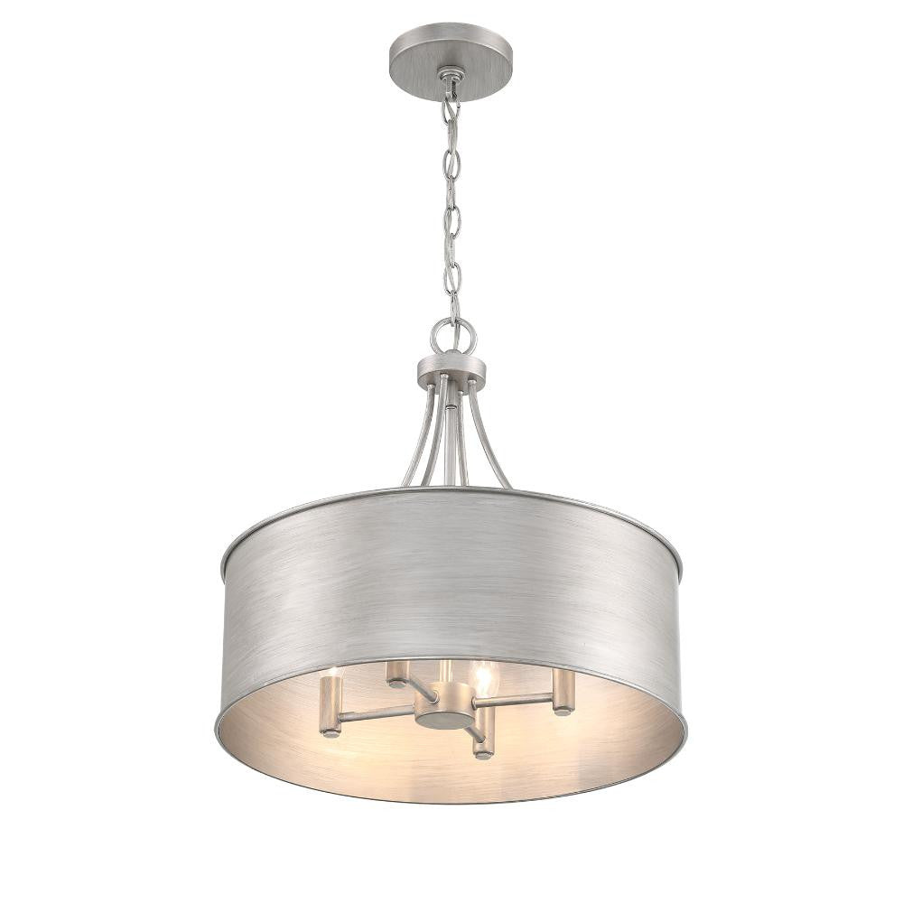 Meridian Lite Trends 4-Light Pendant in Antique Silver M7040AS