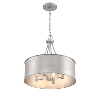 Meridian Lite Trends 4-Light Pendant in Antique Silver M7040AS