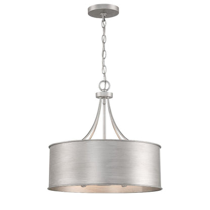 Meridian Lite Trends 4-Light Pendant in Antique Silver M7040AS