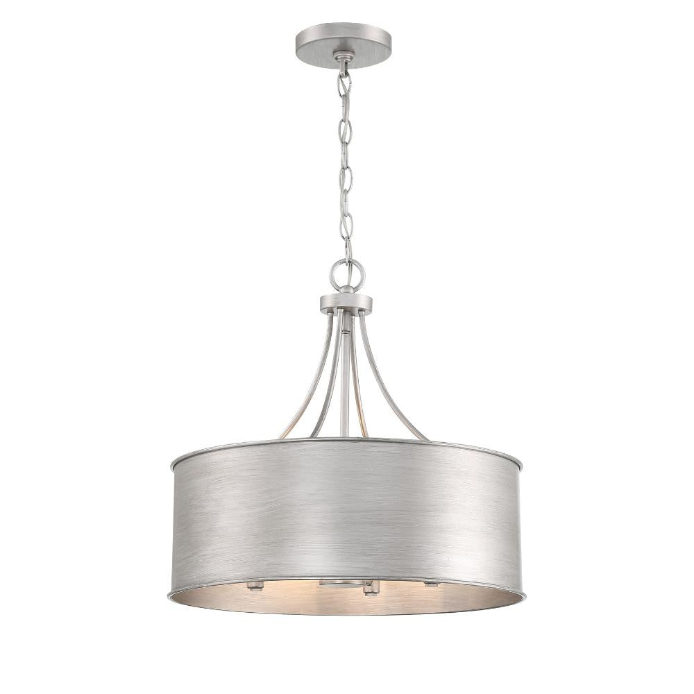 Meridian Lite Trends 4-Light Pendant in Antique Silver M7040AS