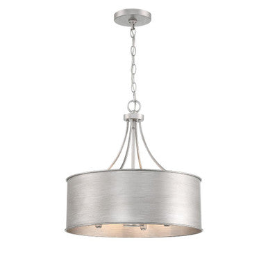 Meridian Lite Trends 4-Light Pendant in Antique Silver M7040AS