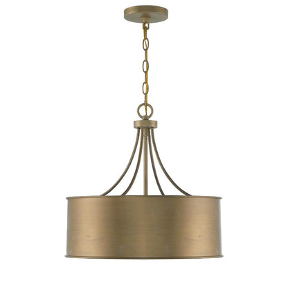 Meridian Lite Trends 4-Light Pendant in Brushed Gold M7040BG