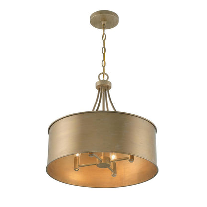 Meridian Lite Trends 4-Light Pendant in Brushed Gold M7040BG