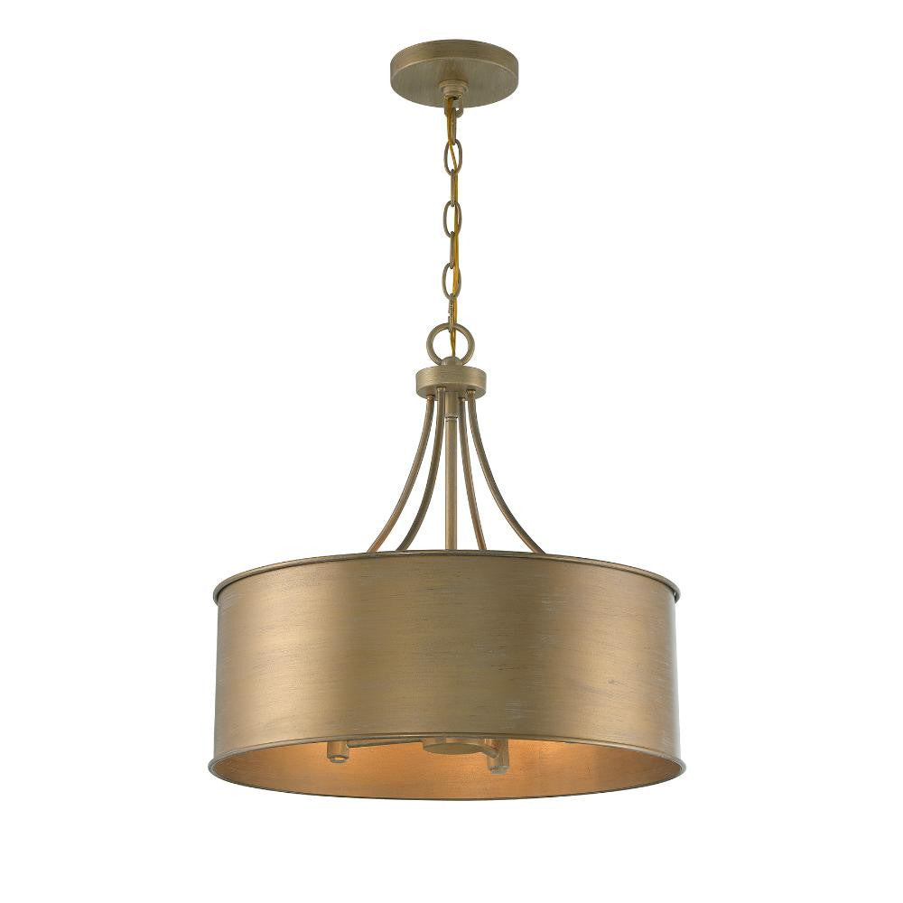 Meridian Lite Trends 4-Light Pendant in Brushed Gold M7040BG