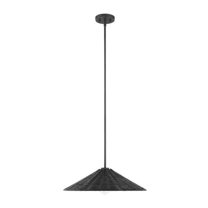 Meridian Lite Trends 1-Light Pendant in Matte Black M7041MBK