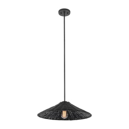 Meridian Lite Trends 1-Light Pendant in Matte Black M7041MBK