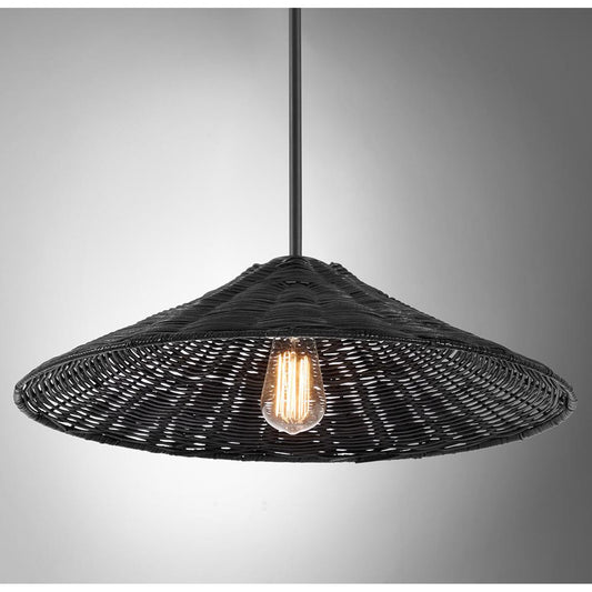 Meridian Lite Trends 1-Light Pendant in Matte Black M7041MBK