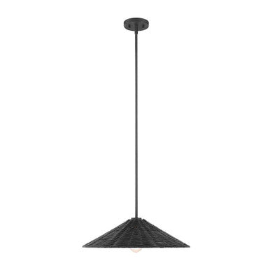 Meridian Lite Trends 1-Light Pendant in Matte Black M7041MBK