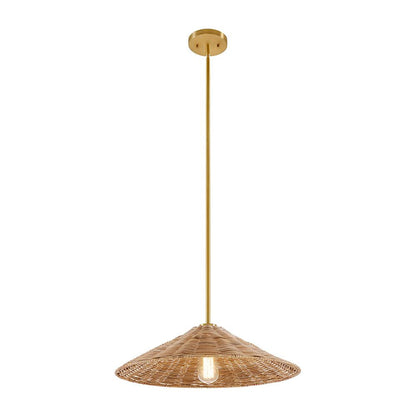 Meridian Lite Trends 1-Light Pendant in Natural Brass M7041NB