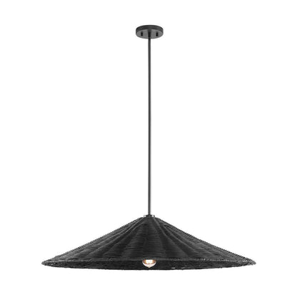 Meridian Lite Trends 1-Light Pendant in Matte Black M7042MBK