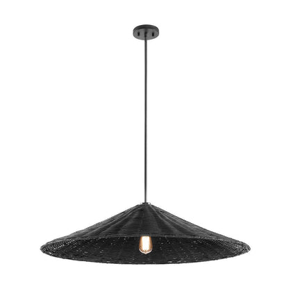 Meridian Lite Trends 1-Light Pendant in Matte Black M7042MBK