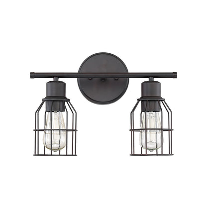 Meridian Lite Trends 2-Light Bathroom Vanity Light in Oil Rubbed Bronze M80003ORB