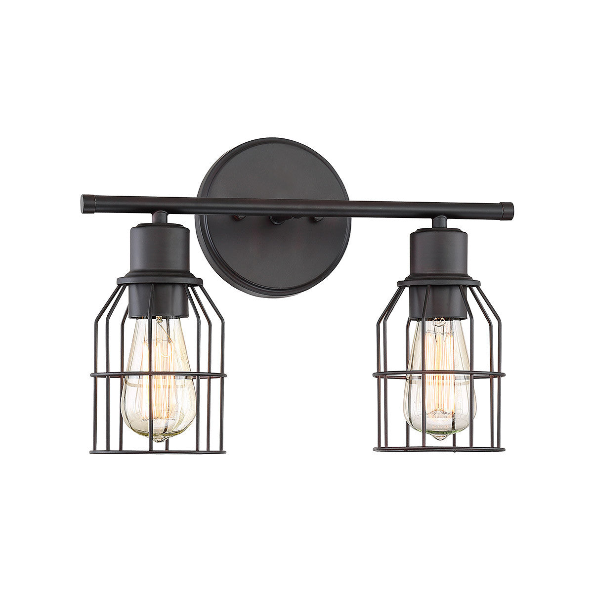 Meridian Lite Trends 2-Light Bathroom Vanity Light in Oil Rubbed Bronze M80003ORB