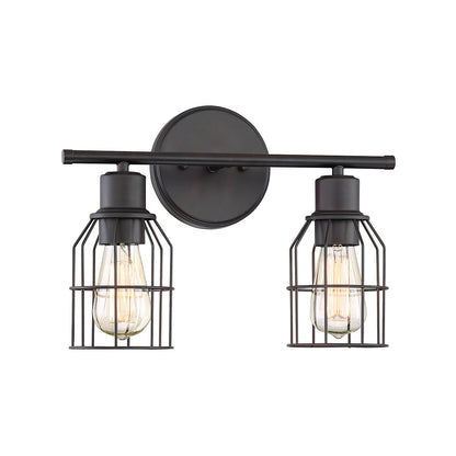 Meridian Lite Trends 2-Light Bathroom Vanity Light in Oil Rubbed Bronze M80003ORB