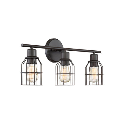 Meridian Lite Trends 3-Light Bathroom Vanity Light in Oil Rubbed Bronze M80004ORB