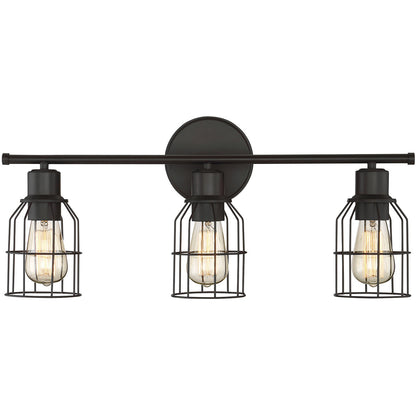 Meridian 3-Light Bathroom Vanity Light in Oil Rubbed Bronze M80004ORB